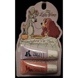 Disney Lady & The Tramp Lip Gloss Nourishing Vanilla & Strawberry scented NEW